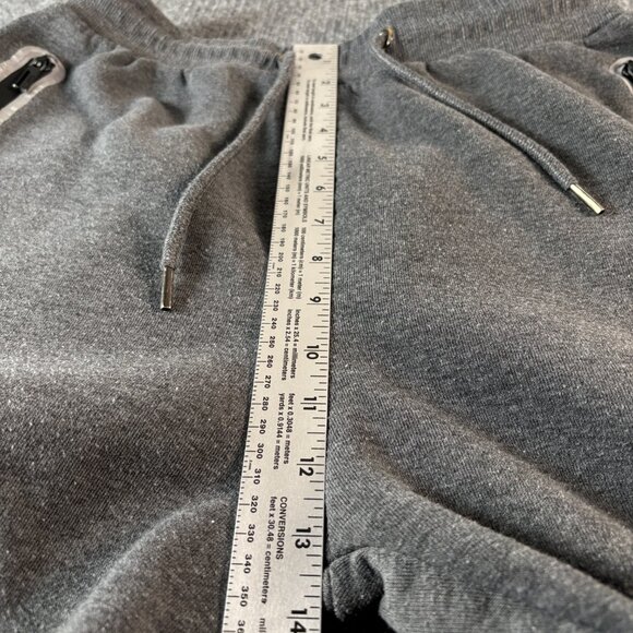 Galaxy By Harvic Gray Drawstring Pocketed Cotton Blend Sweatpants Men's Size XL - Picture 8 of 9